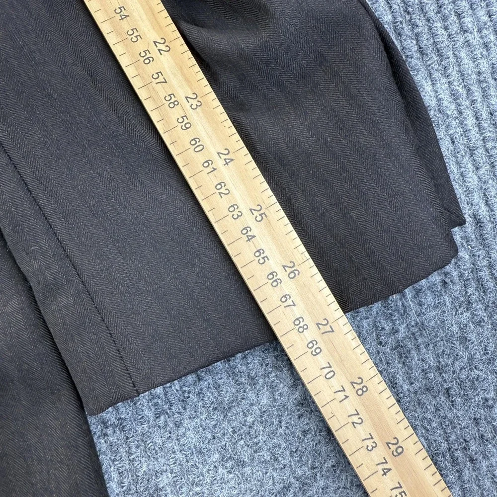 Brandini Blazer Mens 48L Brown Herringbone 3 Button Sport Coat Notch Lapel‎